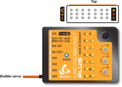 SETUP MENU E & F - Rudder limits and control direction - BEASTX Wiki